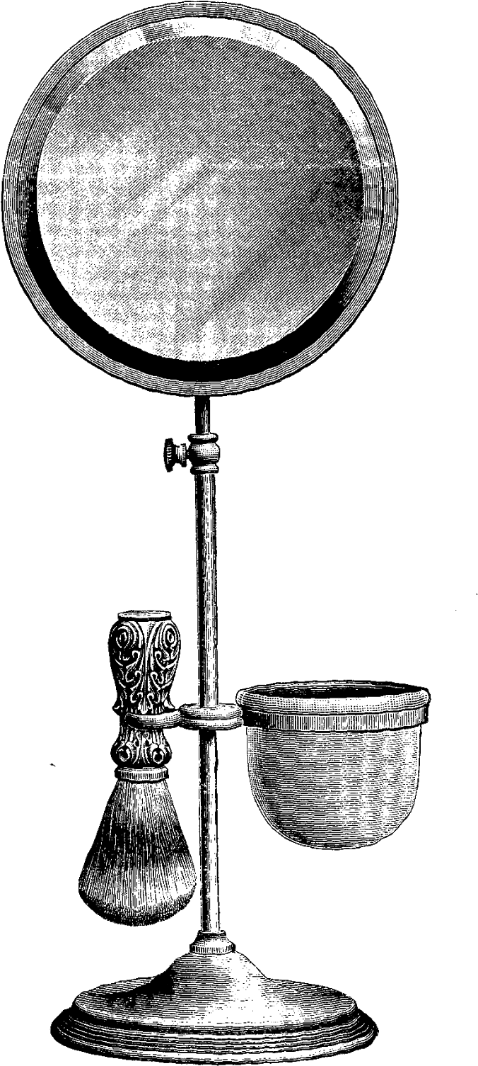 Shaving Mirror1png - Drawing (749x1600)