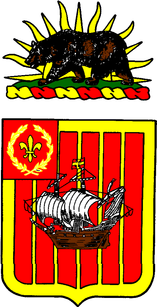 The 251st Coast Artillery Regiment - California State Coat Of Arms (645x1025)