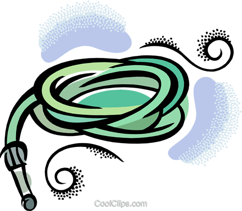 Garden Hose Royalty Free Vector Clip Art Illustration - Garden Hose (480x419)