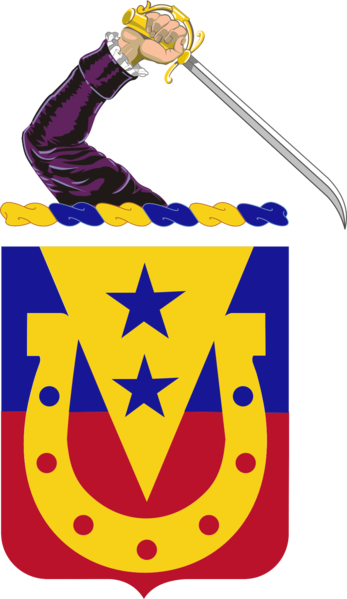 110th Cavalry Regiment, Massachusetts Army National - Coa - 110th Cavalry Regiment Note Cards (pk (347x599)