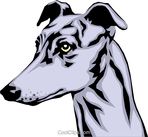 Greyhound Royalty Free Vector Clip Art Illustration - 3drose Cute And Cuddly Canine Greyhound, Mouse Pad, (480x444)