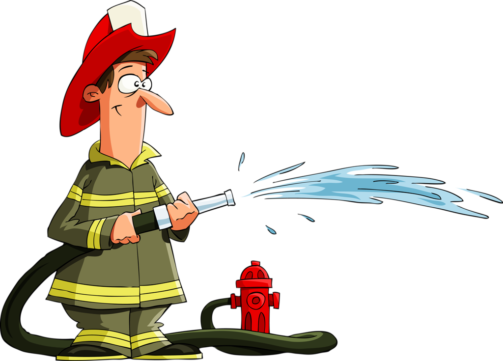 Bombeiro - Cartoon Fireman (1024x735)