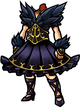 Gear-black Swan Dress Render - Cartoon (380x380)