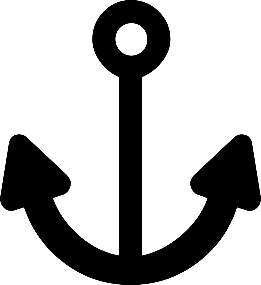 Anchor Silhouette Comments - Anchor Symbol Png (898x980)
