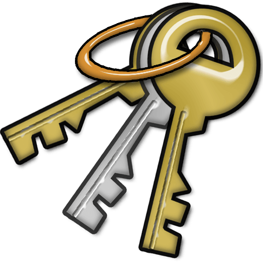 Five Keys Chain Clipart - Key Components (512x512)