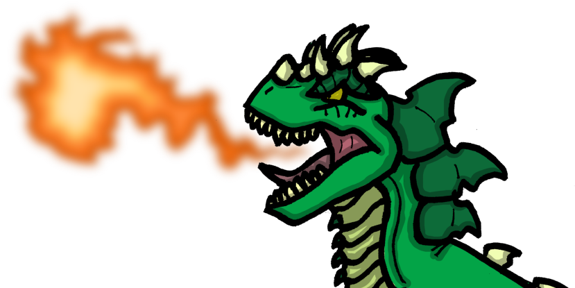 This Allows Tyrantis To Breath Fire Like The Dragons - Cartoon (895x500)