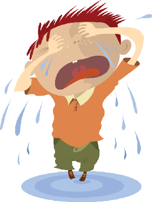 Boy Crying Clipart Png - Crying Clipart Png (301x399)