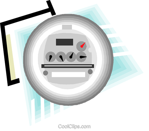 Hydro Or Energy Meter Royalty Free Vector Clip Art - Circle (480x420)