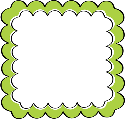 Luxury Scalloped Border Clipart Green Scalloped Frame - Paparazzi Mystery Grab Bag (400x382)