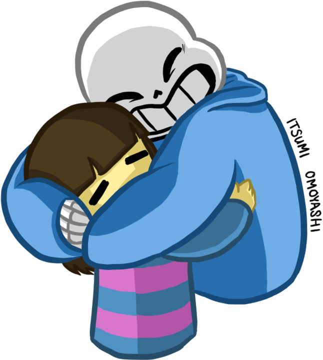 Hug Undertale Friendship Clip Art - Undertale Sans Hug Frisk (900x900)