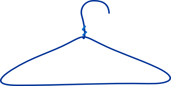 Coat Hanger Clip Art (600x302)
