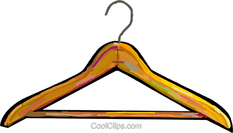 Clothes Hanger Royalty Free Vector Clip Art Illustration - Clip Art (480x274)