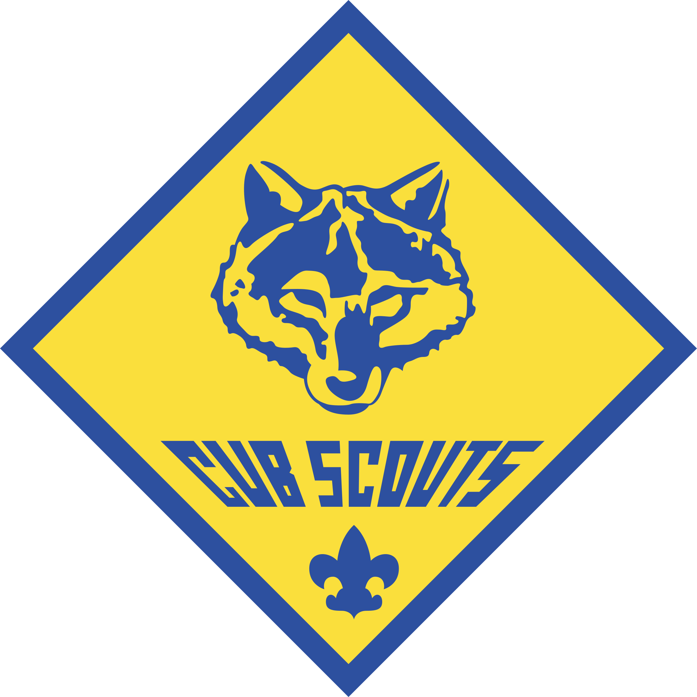 Cub Scouts Logo Black And White - Cub Scouts Of America (2400x2400)