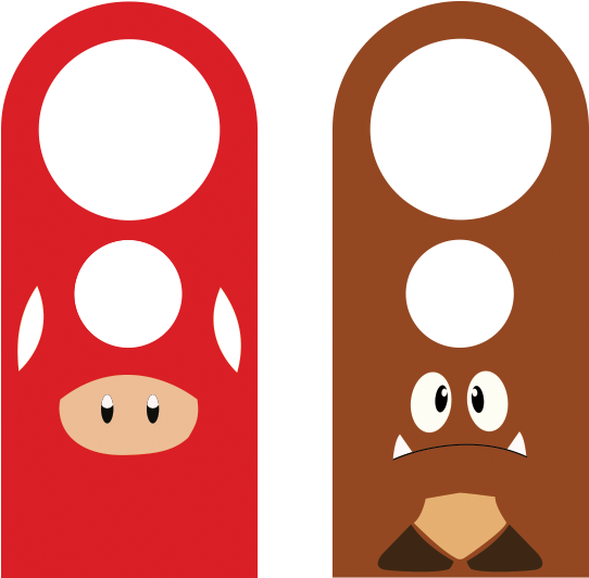 Door Hangers Mario By Pedofilia - Pedophilia (701x559)