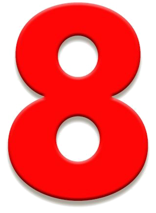 Number 8 Png Image - Number 8 (600x600)