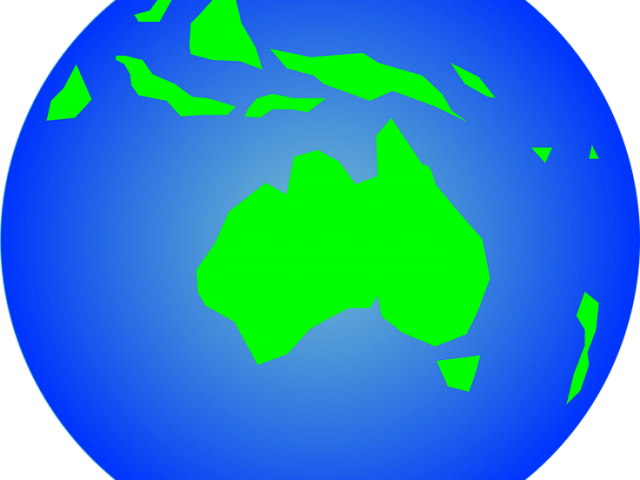 Globe Clipart Australia - Clip Art (640x480)