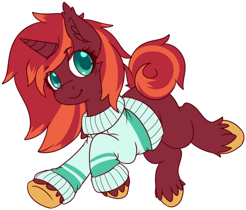 Ruef Ota Pony Closed By Baby Pony Base - Cartoon (991x807)