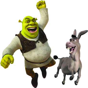 Dicatat Oleh Izahar Jaapar Di - Shrek And Donkey Png (364x364)