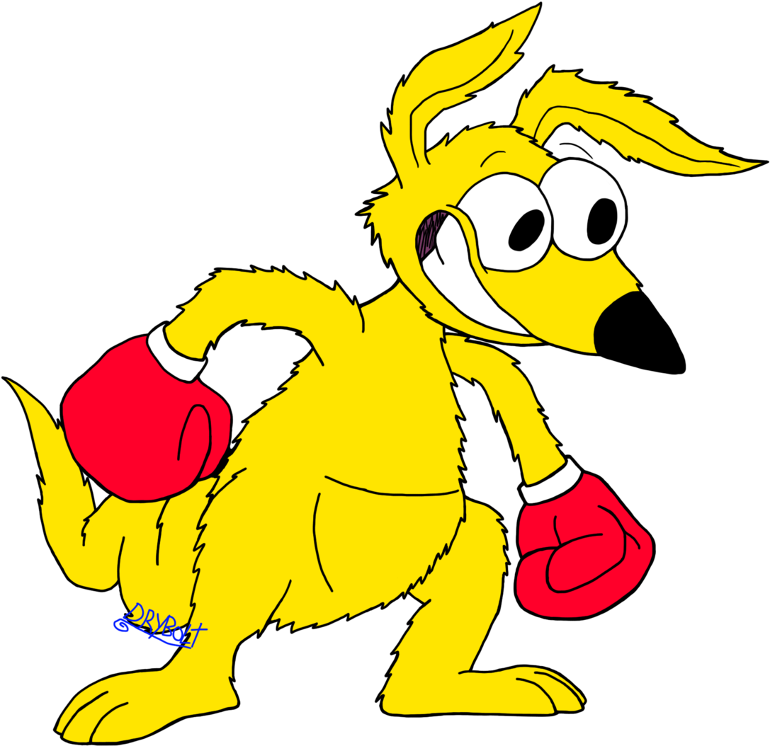 I Decided To Do A Drawing Of Polands Favoritist Kangaroo - Cartoon (1280x1219)