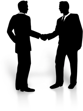 Stick Figure Shaking Hands Clip Art Clipart - Men Shaking Hands Clipart (300x400)