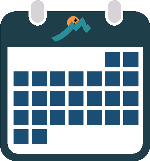 Calendar Icon Png Blue (863x726)