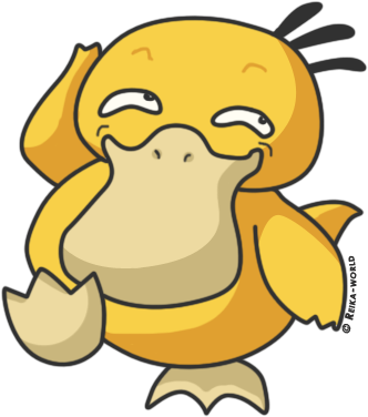 054 Psyduck By Reika-world - Psyduck (385x400)