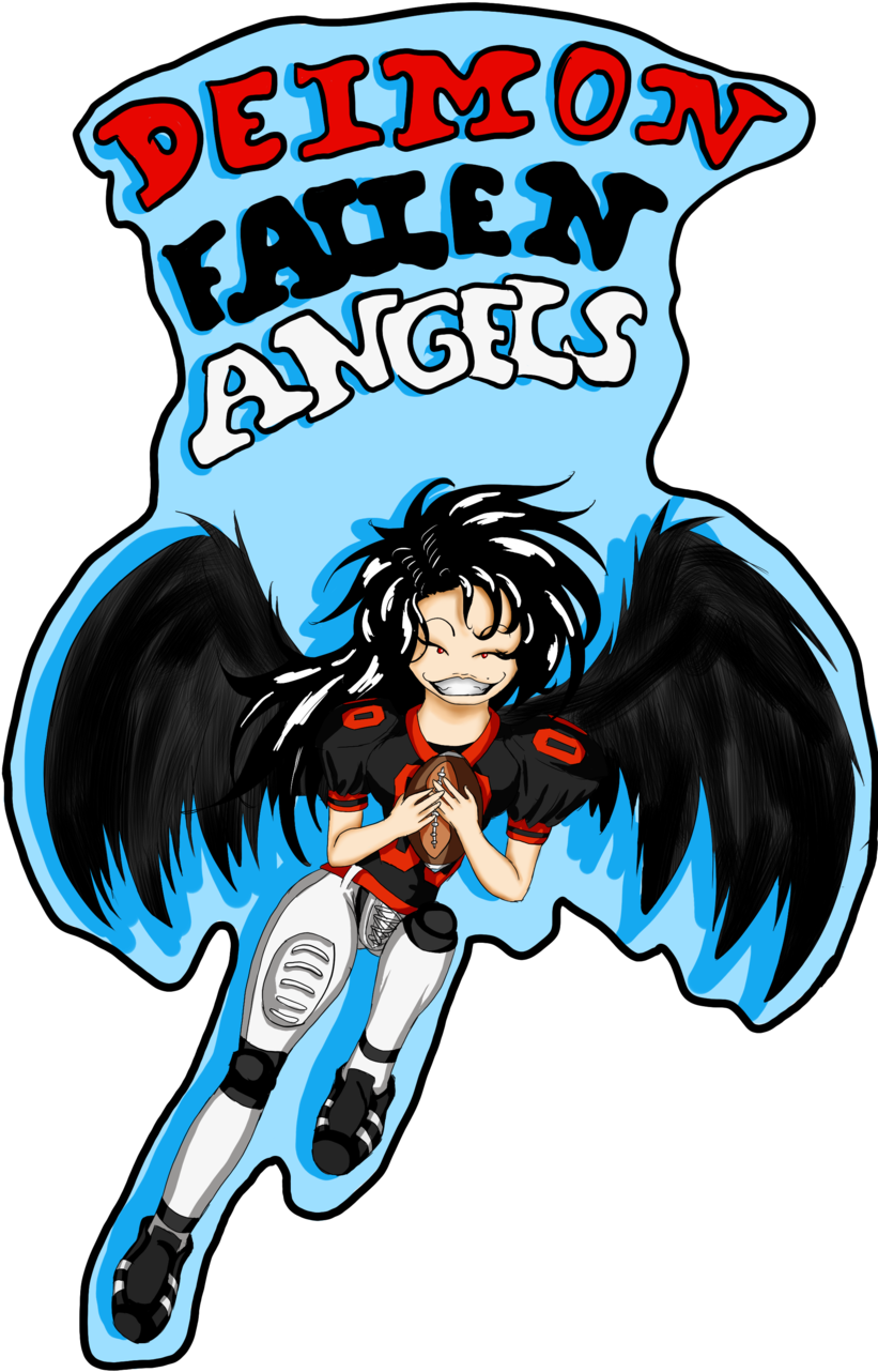 Deimon Fallen Angels Logo By R-blackout - Eyeshield 21 (900x1322)