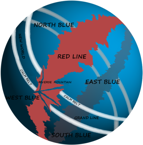 You Can Click On The Map Above To Visit The Source - One Piece World Map (500x508)