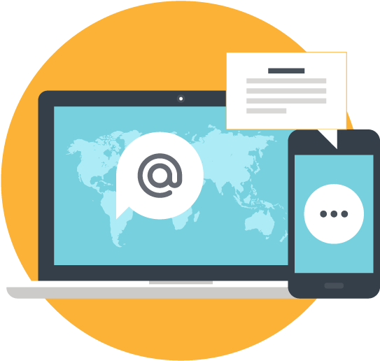 Email Marketing Lets You Communicate With Your Target - World Map (570x570)