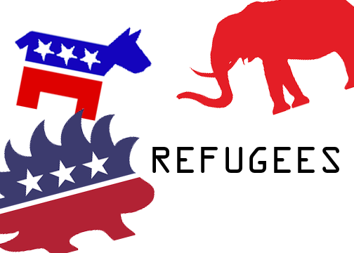 The Political Spectrum - Libertarian Party Beach Towel (504x360)