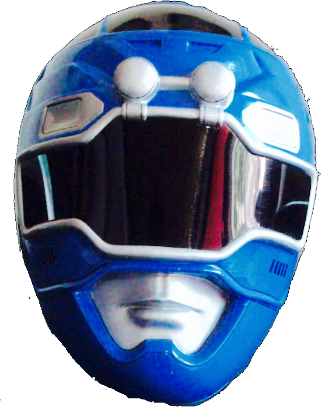 Blue Turbo Ranger Helmet - Mouse (640x819)