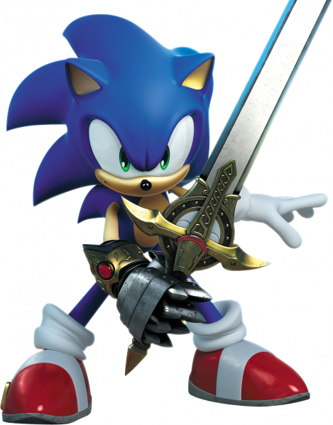 Sonic And The Dark Knight - Sonic And The Black Knight (469x599)