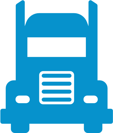 Despir Logistics Truck - Truck Icon Blue Png (512x512)