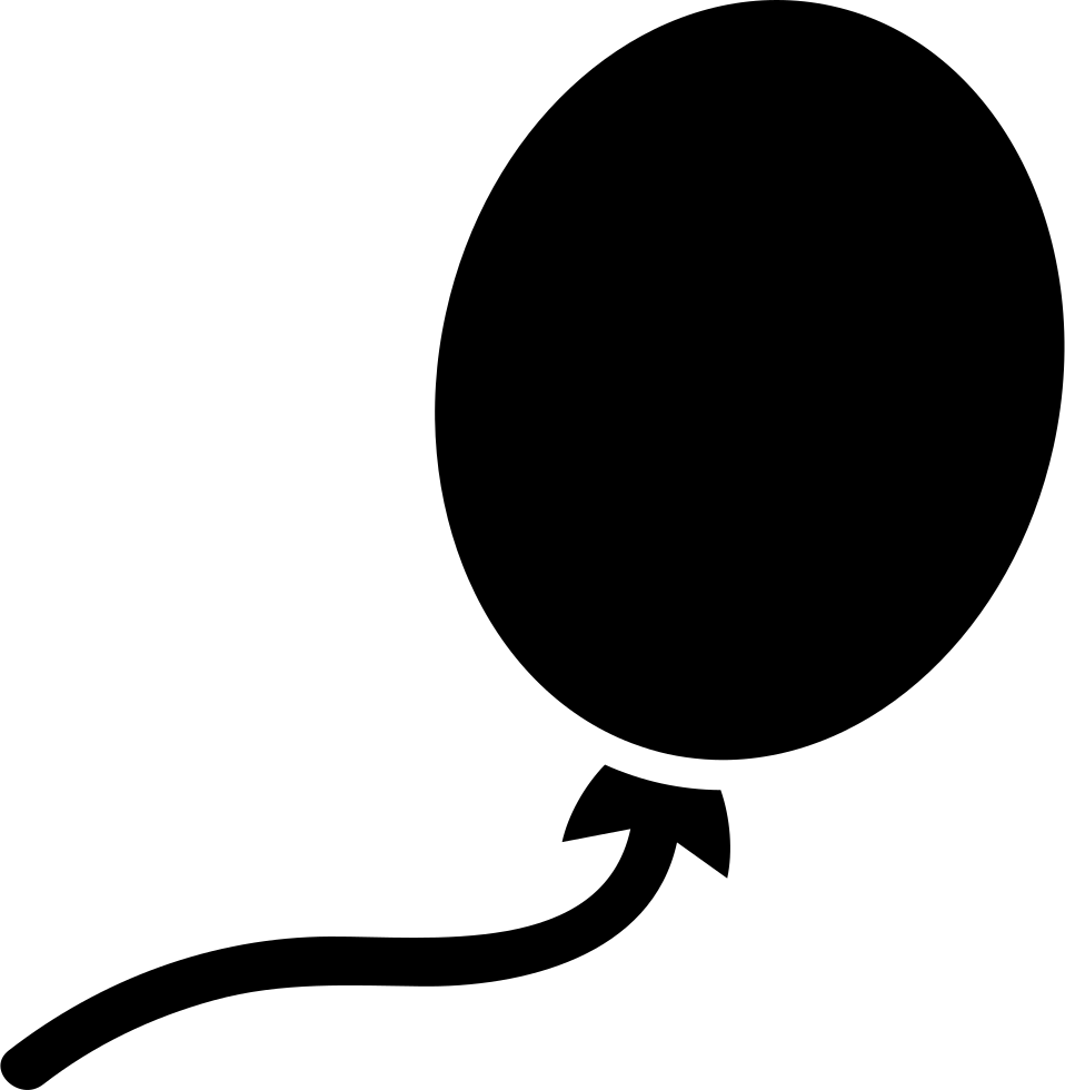 Balloon Black Oval Shape Vector - Black Oval Shape (512x512)