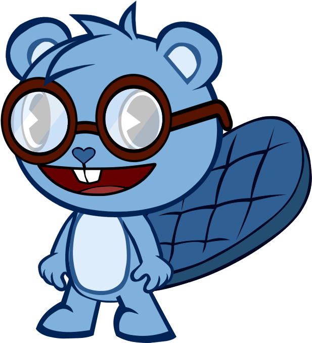 Culu Blue Beaver By Manniewoo - Happy Tree Friends Beaver (636x697)