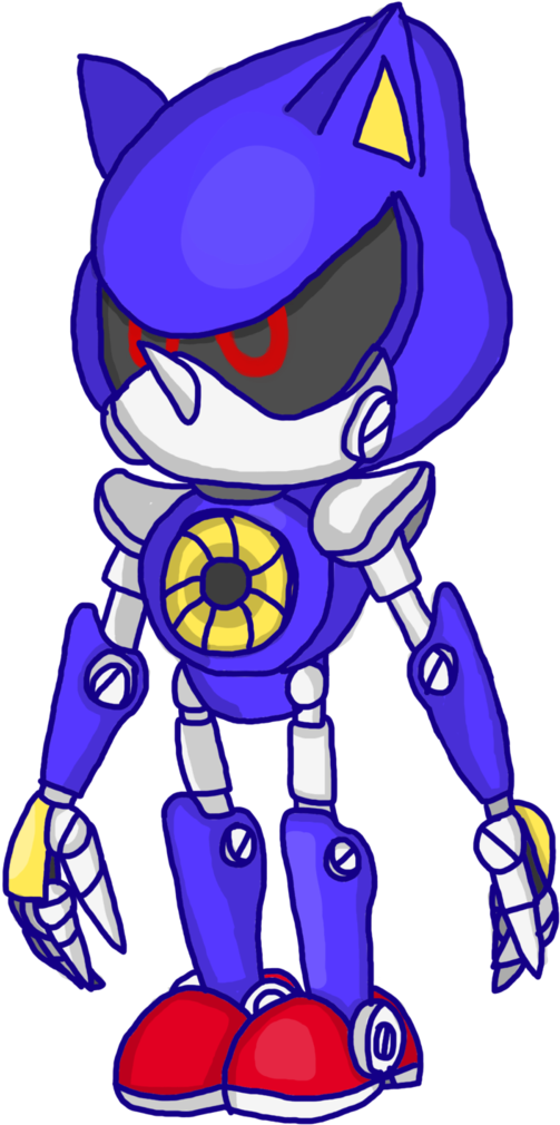 Metal Sonic Drawing By Milk-knight - Drawing (730x1095)