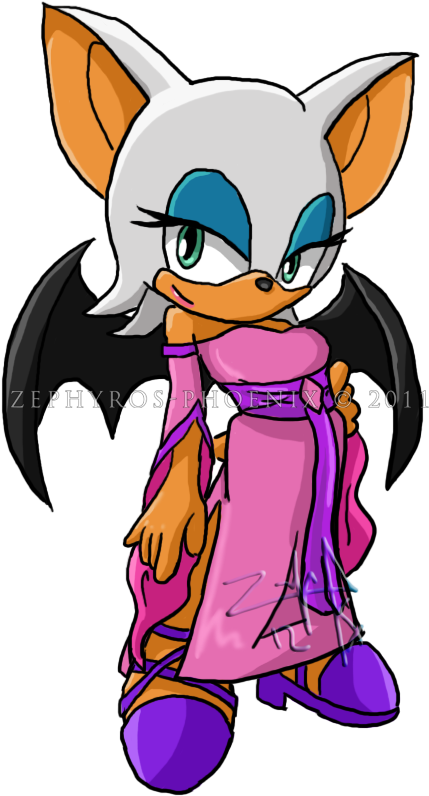 Rouge As Lady Vivien By Zephyros-phoenix - Sonic And The Secret Rings Rouge (444x831)