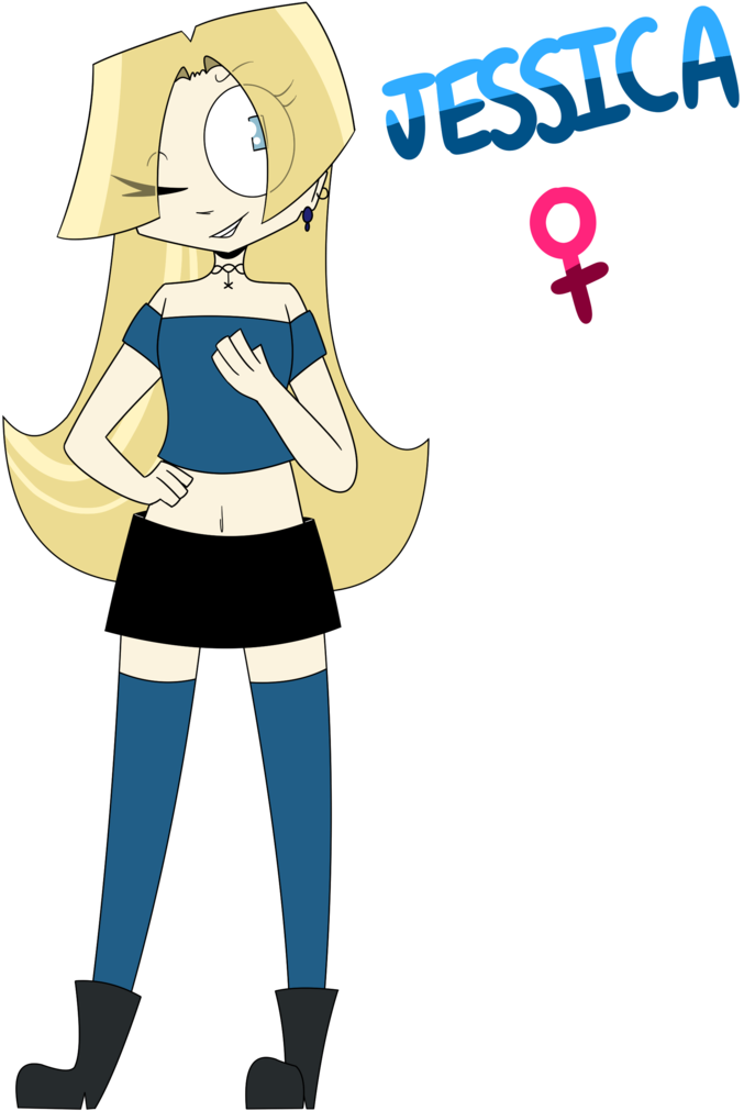 Teen Jessica By Invader-madness - Cartoon (735x1086)