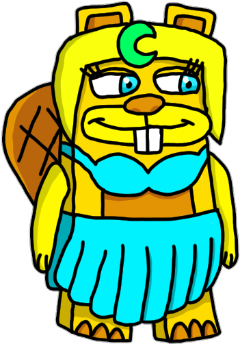 Sakura As A Blox Beaver By Petmon - Sakura As A Blox Beaver By Petmon (381x530)