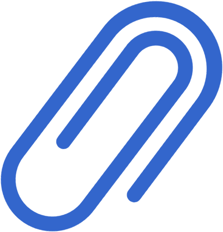 Blue Paper Clip Icon Image - Clip Icon (512x512)