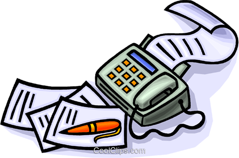 Pen And Paper Clipart - Fax Machine Clip Art (480x318)