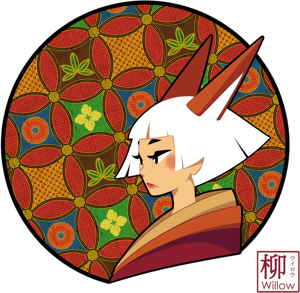 A White Haired Kitsune By Willow San - A White Haired Kitsune By Willow San (1024x1024)