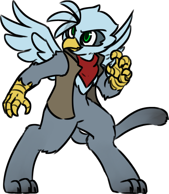 Thebirdiebin, Griffon, Oc, Oc Only, Oc - Cartoon (570x655)