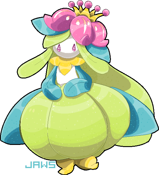 Shiny Lilligant By Willow-pendragon - Pokédex (529x582)