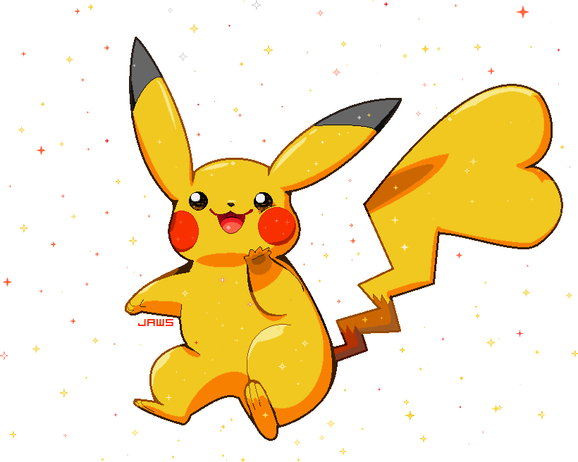 Shiny Pikachu By Willow-pendragon - Cartoon (820x656)