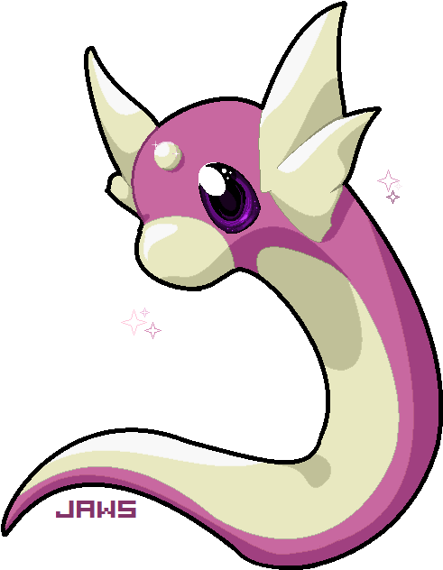 Shiny Dratini By Willow-pendragon - Shinu Dratini (640x720)
