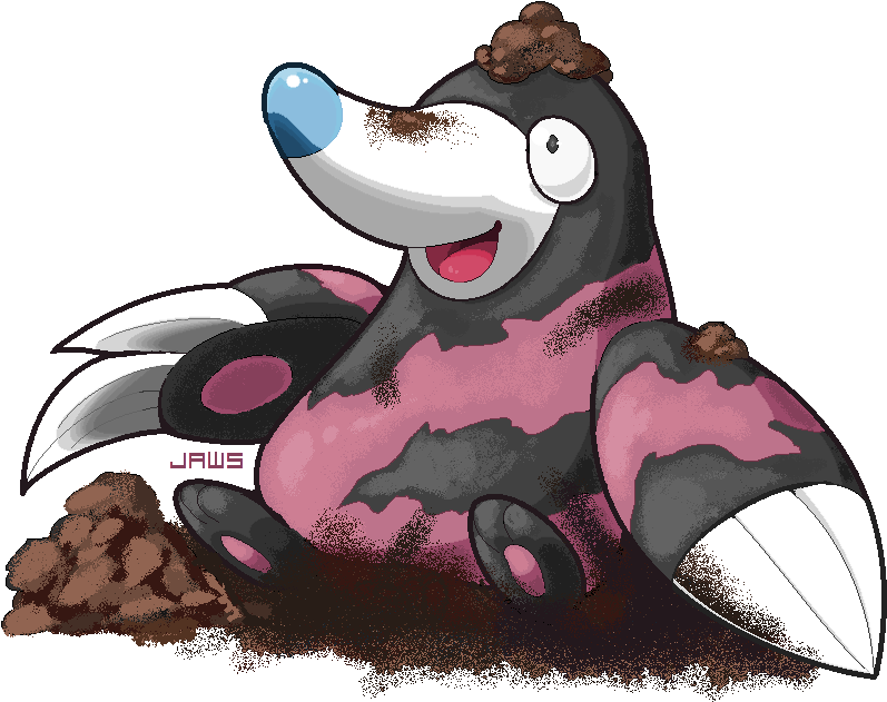 Shiny Drilbur By Willow-pendragon - Cartoon (861x720)