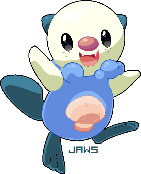 Shiny Oshawott By Willow-pendragon - Cartoon (485x601)