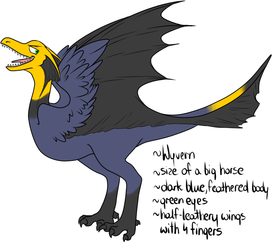 Fishing Wyvern Reference By Jolteonik - Ostrich (900x798)