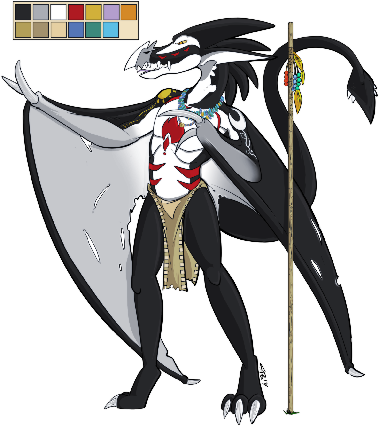 Wyvern Design By Skypiratedash Com - Illustration (1600x2259)